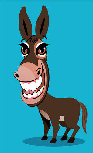 smiling mule