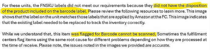 Barcode cannot be scanned