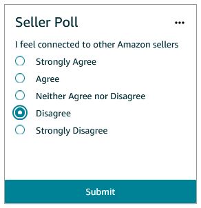 Seller Central Poll Connected