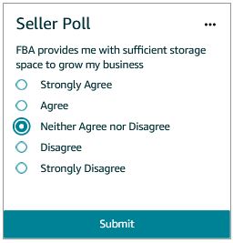 Seller Central FBA Storage