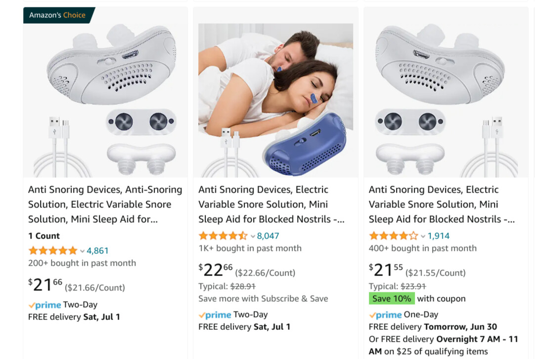 Budget-Wise SCOBUTY Anti Snoring Device SCAM - NSFE Talkback - Sellers Ask,  qualifying items for overnight delivery