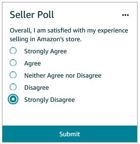 Seller Central Poll Overall Satisfied